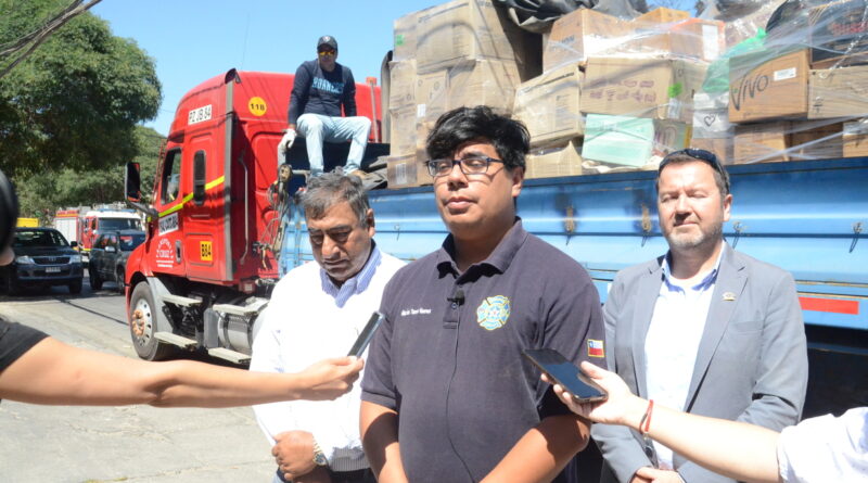 Colaboradores dela región de Atacama frente a los incendios en Viña del Mar