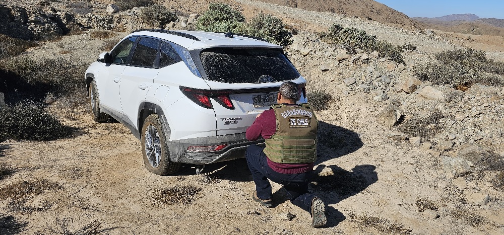 SEBV de Carabineros recupera vehículo robado en Chañarcillo
