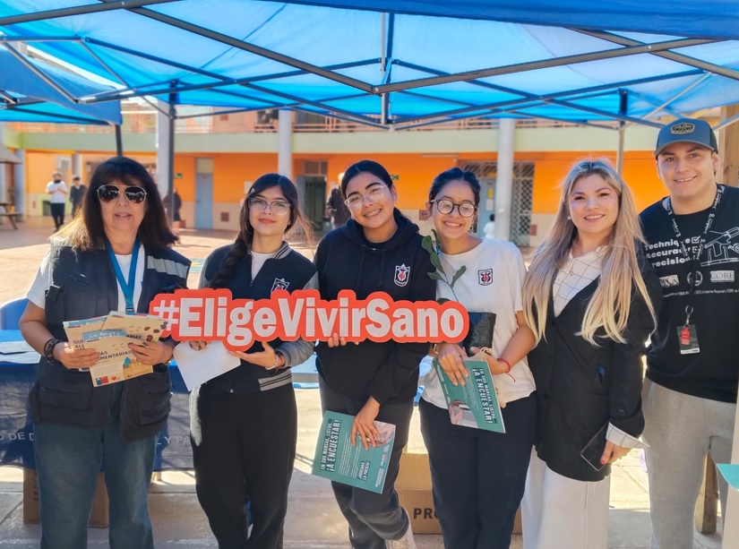 Liceo de Música se suma a iniciativa preventiva de Elige Vivir Sano