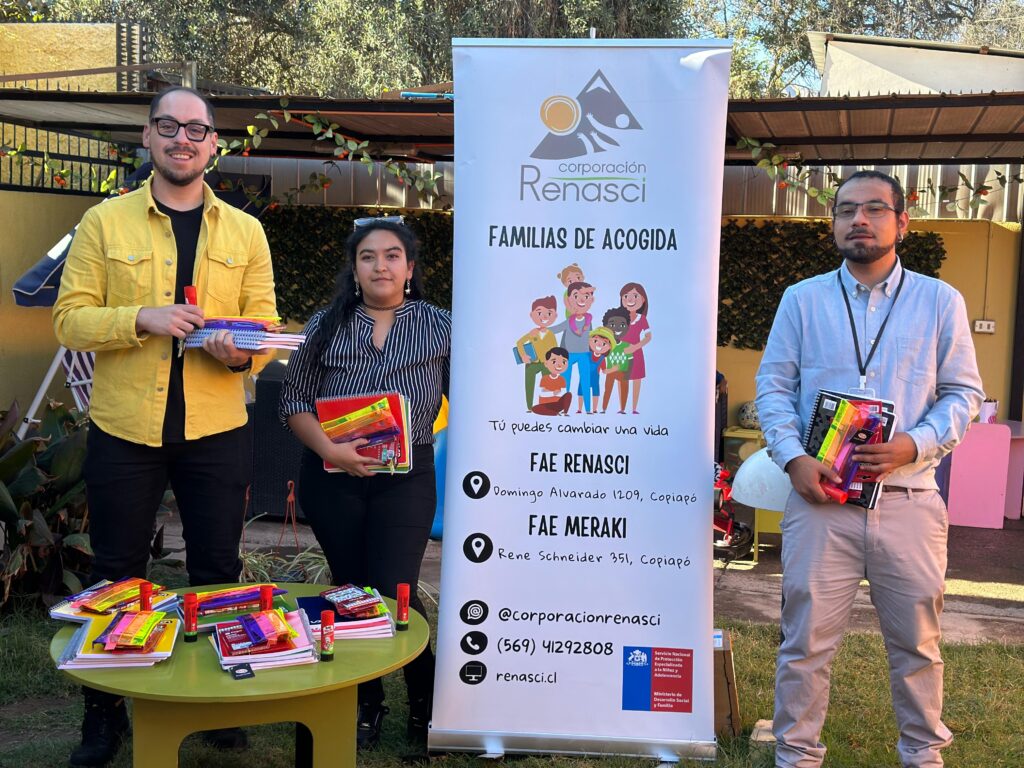 Empleados de Nueva Atacama apoyan a niños de Familias de Acogida
