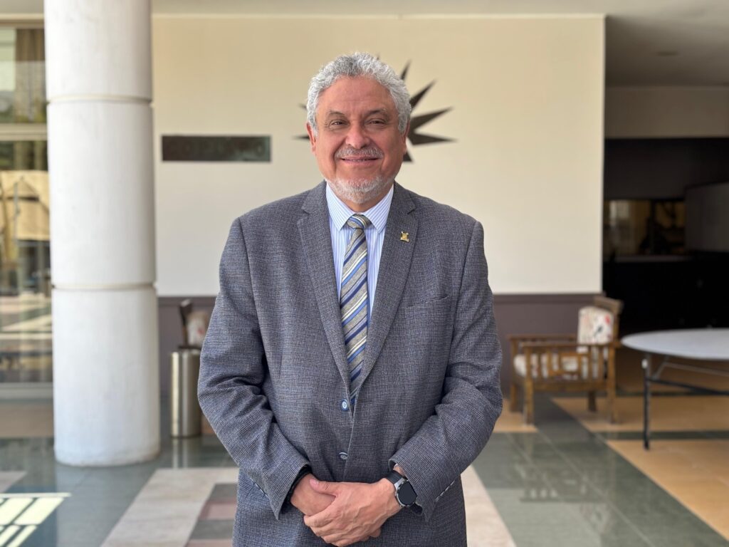 Pedro Palominos, rector de la Universidad de Santiago en su paso por Copiapó.