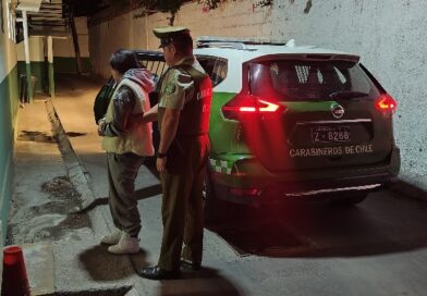 En Fiscalización a bus fue detenida mujer en posesión de más de 3 kgs. de clorhidrato de cocaína
