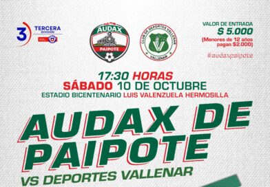 Audax de Paipote se mide con Deportes Vallenar en el estadio Luis Valenzuela Hermosilla