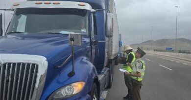 Fiscalización arroja 60 controles vehiculares y 60 de identidad en Ruta 5 Norte