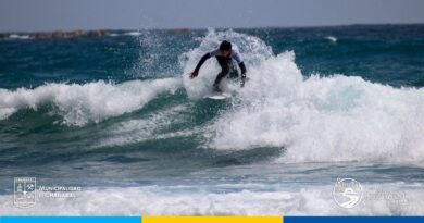 En Portofino se disputó la final del Campeonato Nacional de Surf Olas del Desierto Florido 2026